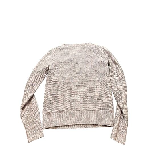 J CREW Handknit Popcorn Sweater Size XS Pink lambswool #30001 Womens Warm - Picture 4 of 9